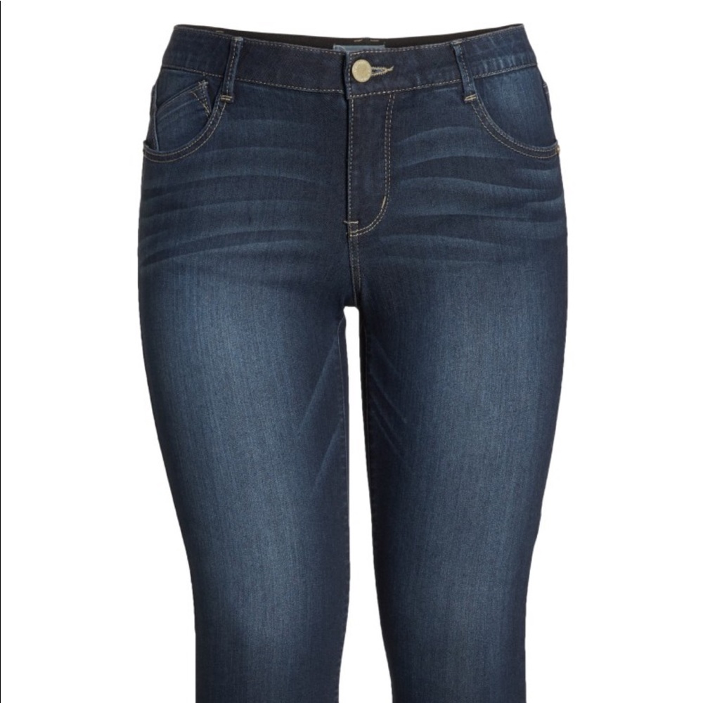 Wit & Wisdom dark indigo skinny jeans size 14w; good condition (worn one season)